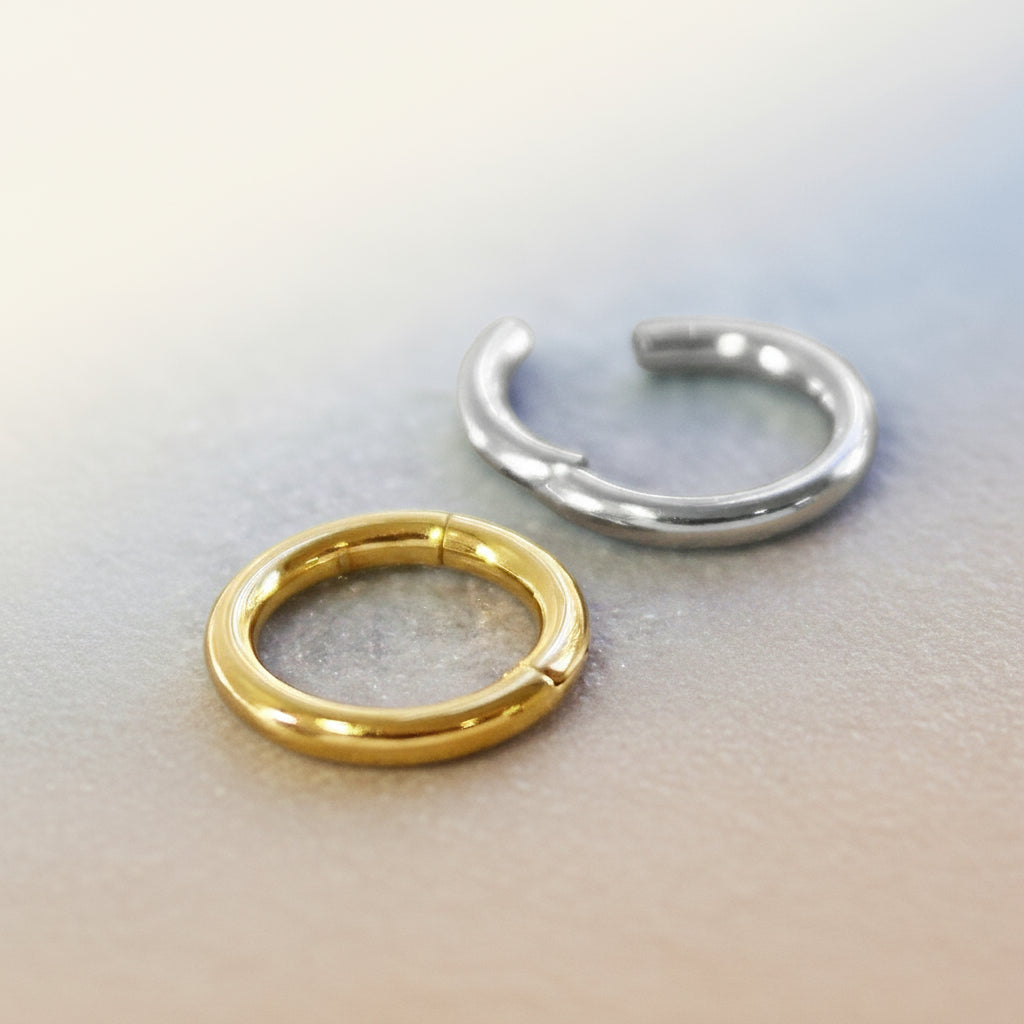 Silver Hoop Earrings – Stainless Steel Minimalist Style