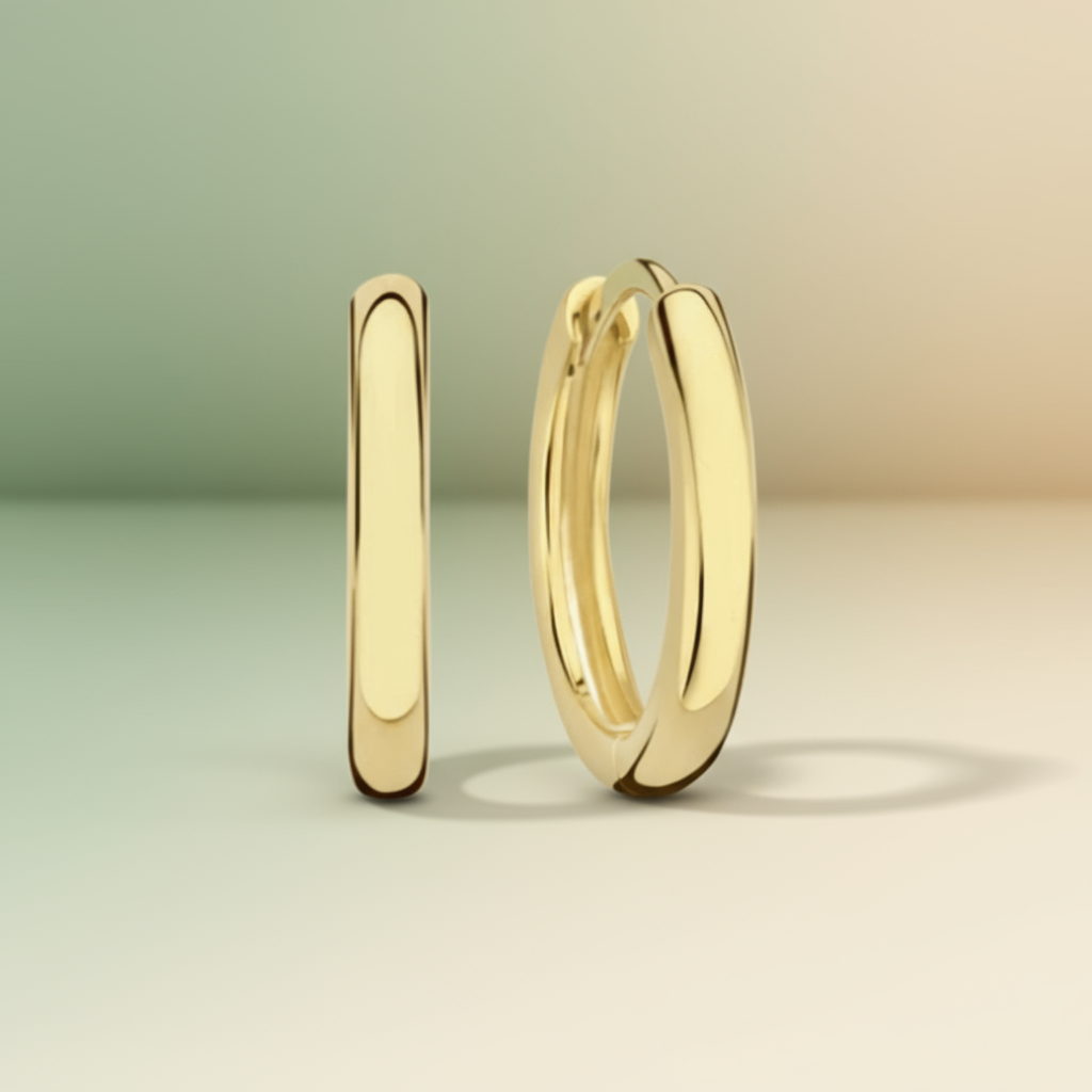Gold Hoop Earrings – Stainless Steel Everyday Essential