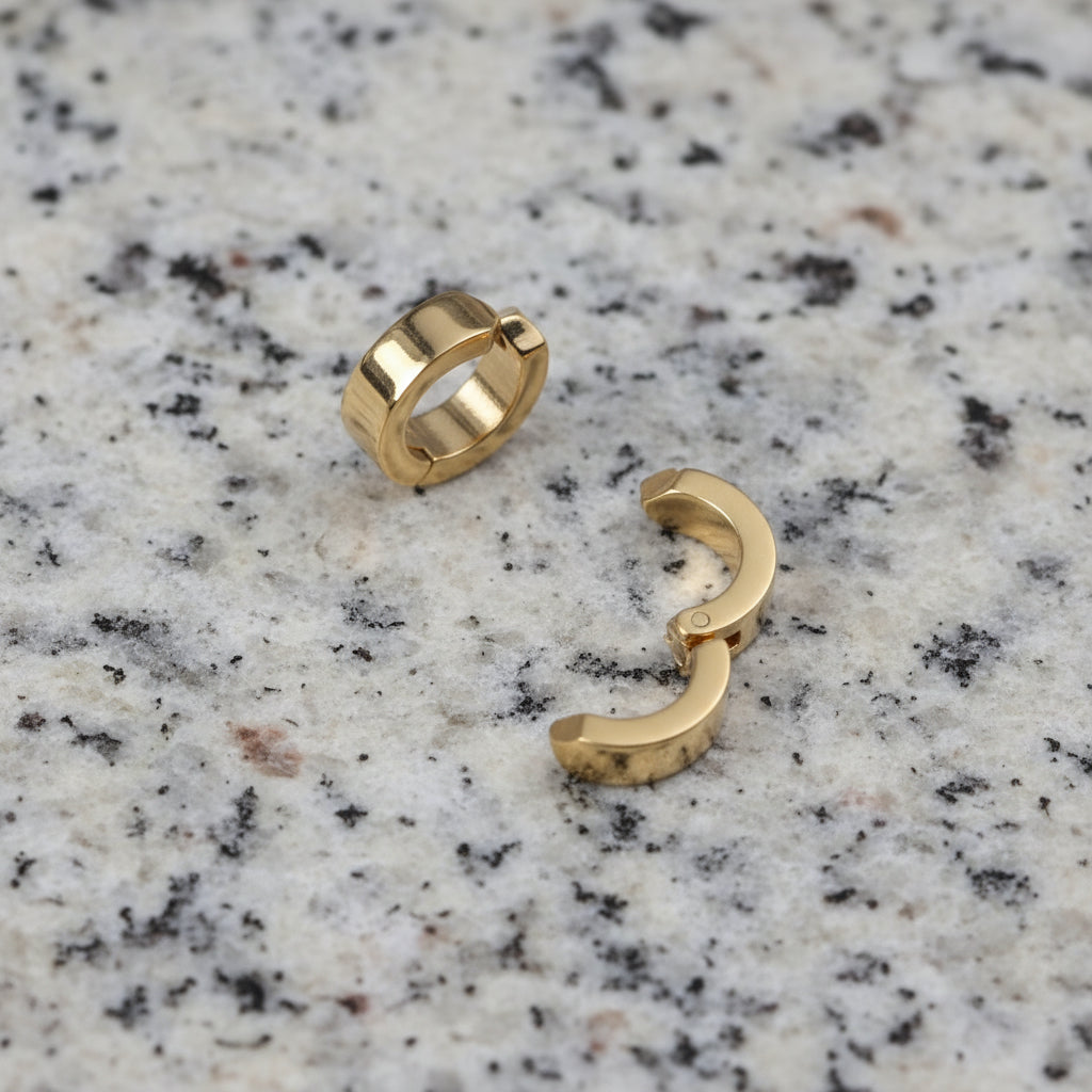 Gold Mini Hoop Earrings – Everyday Waterproof Stainless Steel